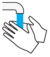 A diagram showing recommended injection sites on the body.