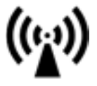 A symbol shown in the left margin, referenced as marking equipment where interference may occur.