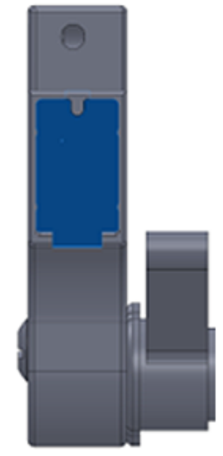Image showing cleaning of the Stepper, possibly the lever or joint area.