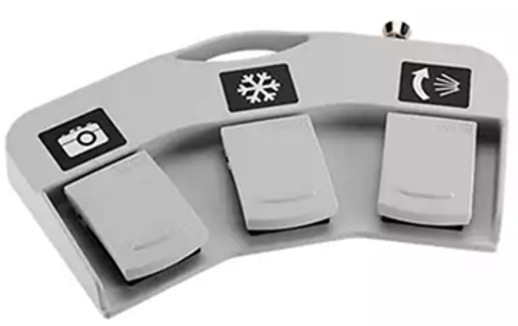 Image of a USB interface HID 3-pedal foot switch.