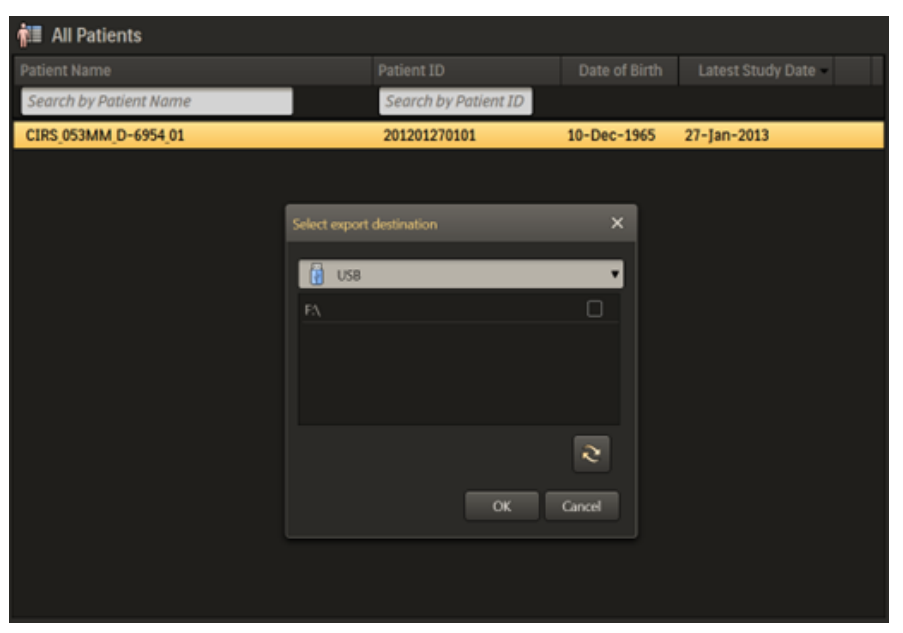 Screenshot of the Annotation Editor in UroNav, showing a list of annotation devices.