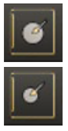 Icons for enlarging and shrinking the 3D brush size in the toolbar.