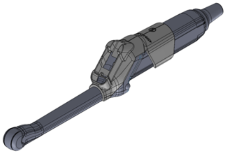 Close-up image of Fujifilm (Hitachi) C41V Probe Holder mounting.