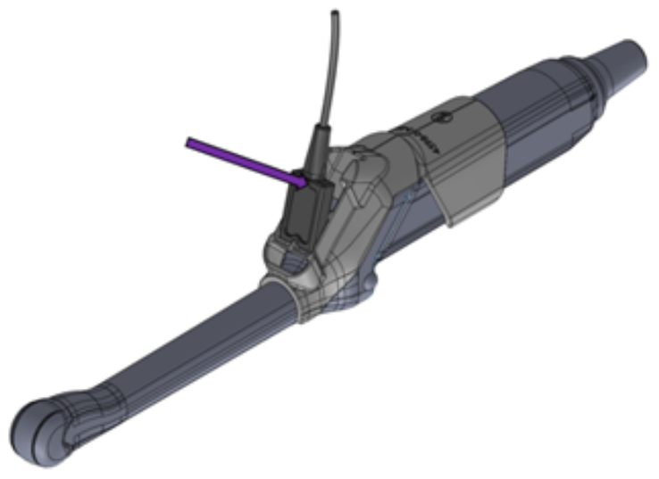 Step in mounting Fujifilm (Hitachi) C41V Probe Holder.