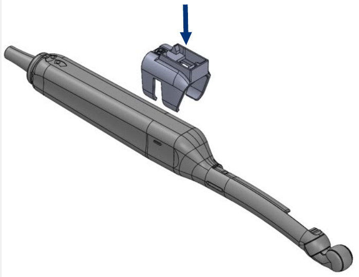 Diagram showing FujiFilm (Hitachi) CC41R2 Probe Holder mounting process.