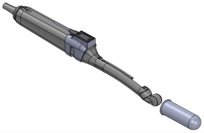 Diagram showing probe holder and cover installation.