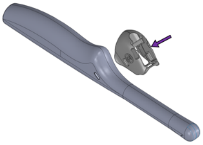 Diagram showing Philips C10-4ec Probe Holder mounting process.