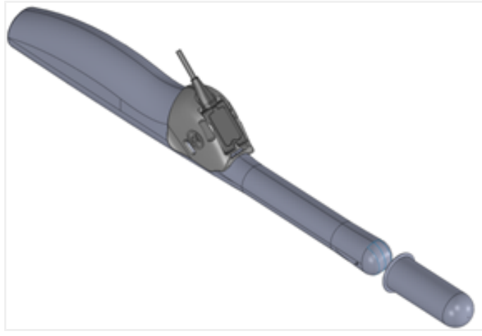 Diagram showing probe holder and cover installation.