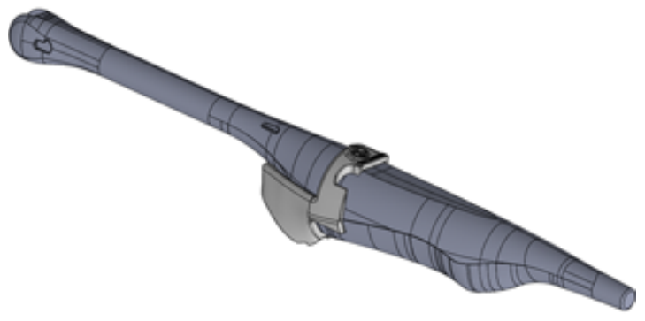 Diagram showing Siemens MC9-4 Probe Holder mounting process.