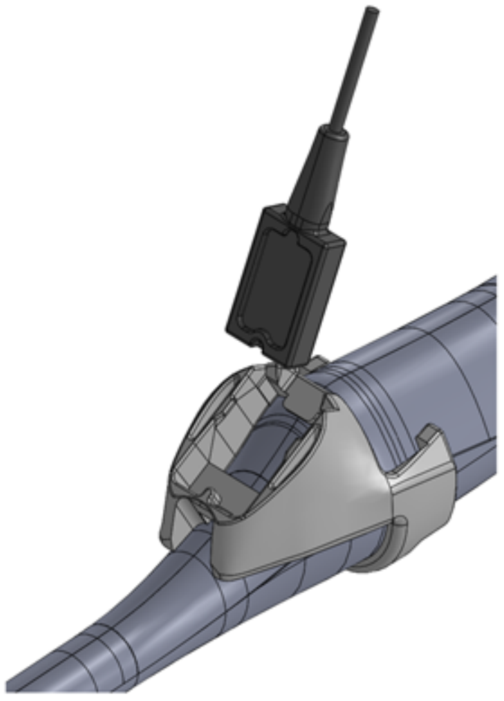 Step in mounting Siemens MC9-4 Probe Holder.
