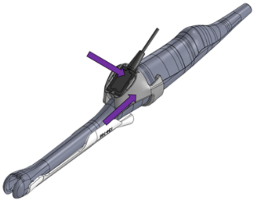 Diagram showing tracker removal from Siemens MC9-4.