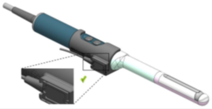 Diagram of BK 8848 and E14CL4b free-hand transperineal probe holder mounting, showing probe and holder.