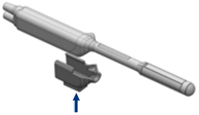 Diagram of probe holder mounting for Fujifilm (Hitachi) C41L47RP.