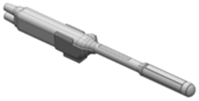 Diagram of probe holder mounting for Fujifilm (Hitachi) C41L47RP, alternate view.