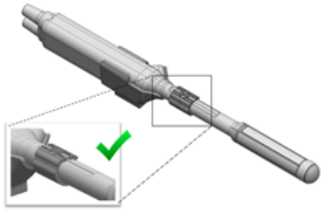 Diagram of probe holder mounting for Fujifilm (Hitachi) C41L47RP, further view.