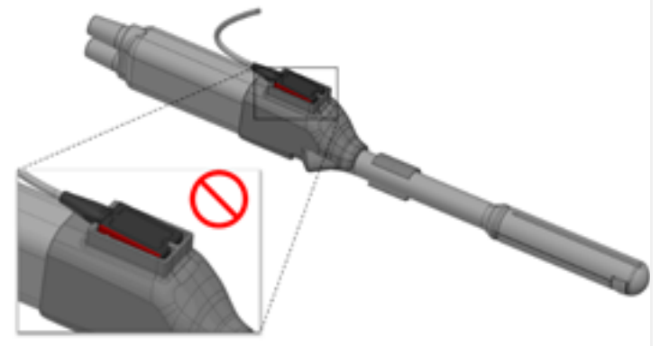 Diagram of probe holder mounting for Fujifilm (Hitachi) C41L47RP.