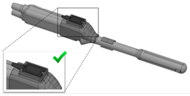 Diagram of probe holder mounting for Fujifilm (Hitachi) C41L47RP, further view.