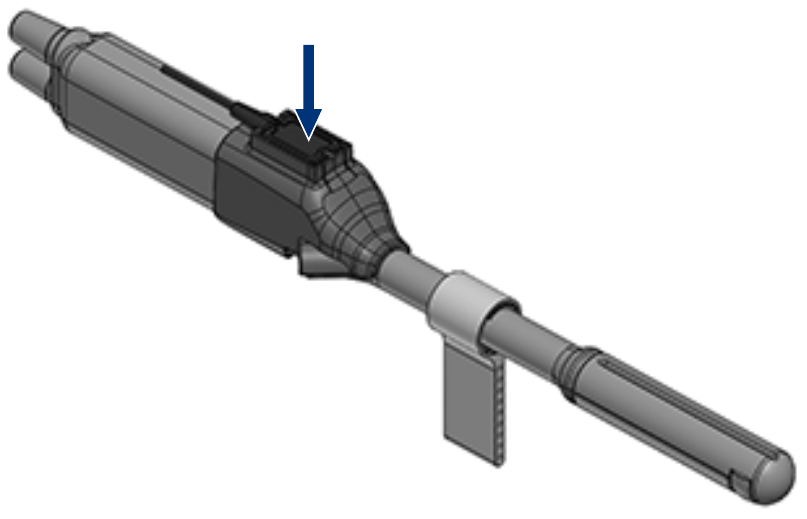 Diagram of tracker removal from Fujifilm (Hitachi) C41L47RP.