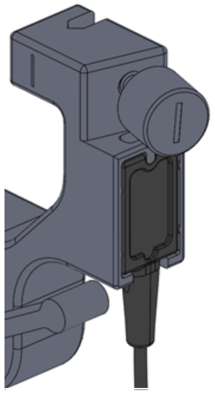Diagram showing EM sensor installation to Stepper (alternate view).