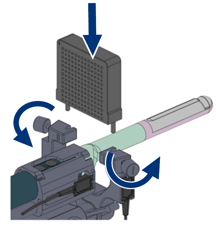 Image showing grid plate installation step 3.