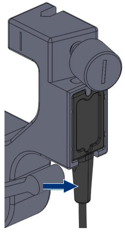 Image showing EM sensor removal from grid plate mount.