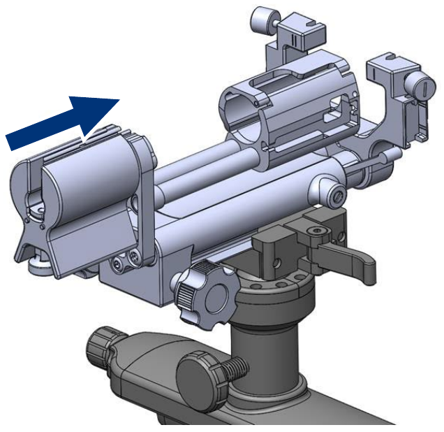 Stepper stand with two images showing different views.