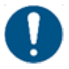 A warning symbol, likely related to stepper stand adjustment.