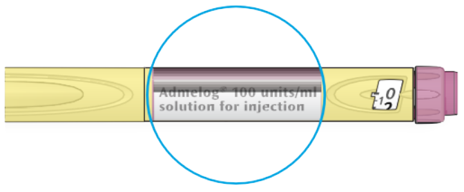 Diagram showing how to prepare the pen for injection.