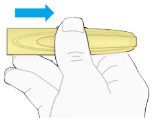 Diagram showing a part of the pen, possibly the needle or cap.