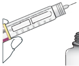 Diagram showing a part of the pen, possibly the needle or cap.